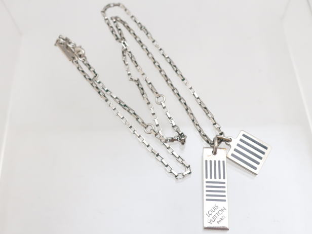 ネックレス ダミエブラック