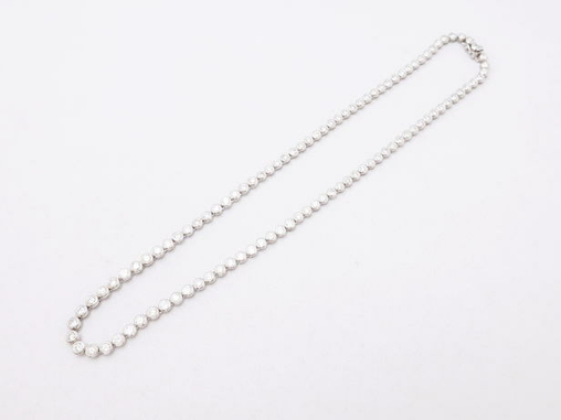 【買取】PT900 プラチナ900 ダイヤテニスネックレス 10.01ct