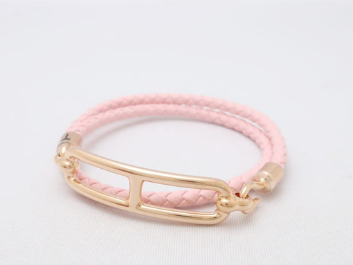 【買取】 エルメス ルリ ドゥブルトゥール ブレスレット ピンク