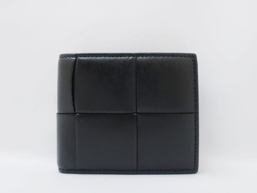 【買取】 ボッテガヴェネタ マキシイントレチャート 二つ折りウォレット 649605
